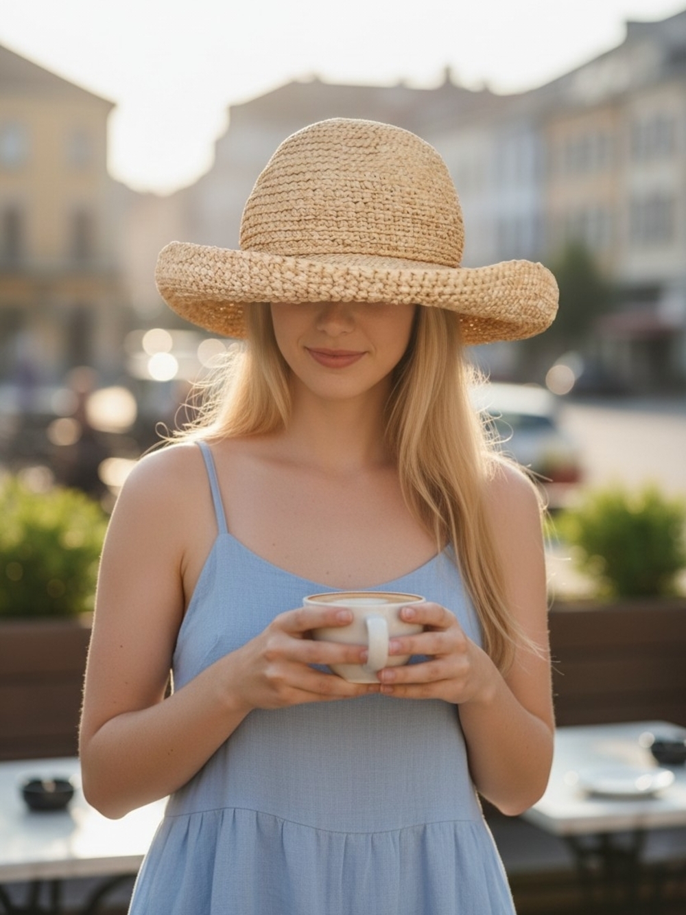 Callanan Natural Fiber Wide Brim Straw Hat – One Size
